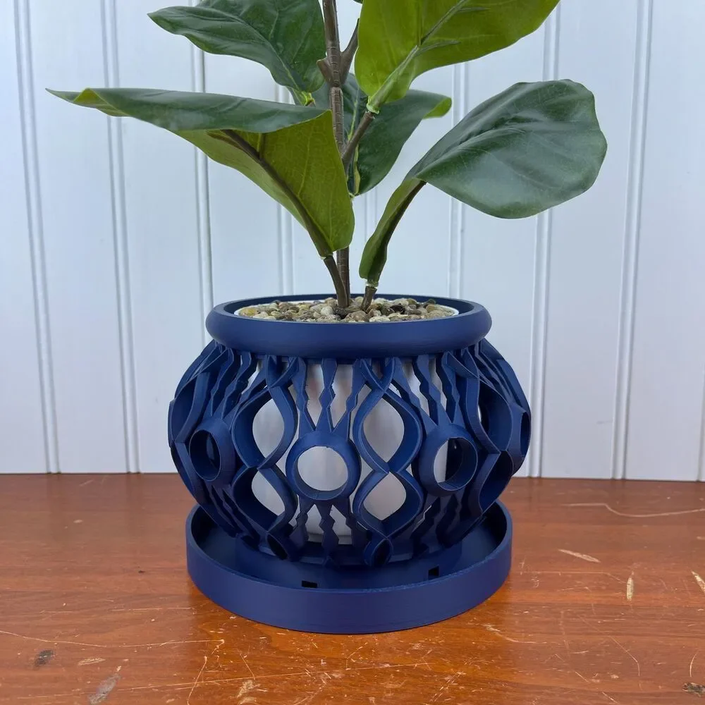 The Lyren Planter Pot & Orchid Pot Hybrid, Orchid Planter with Flower Pot
